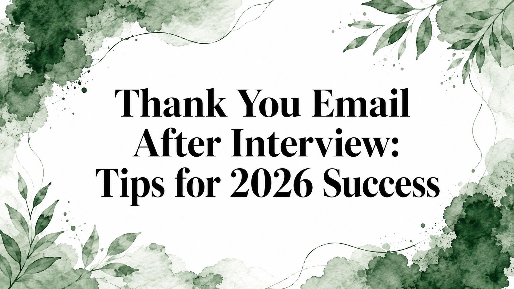 Thank You Email After Interview: Tips for 2026 Success