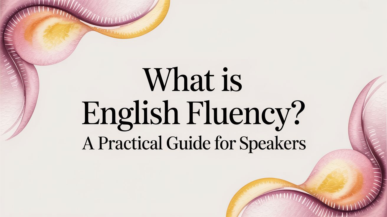 What Is English Fluency? a Practical Guide for Speakers