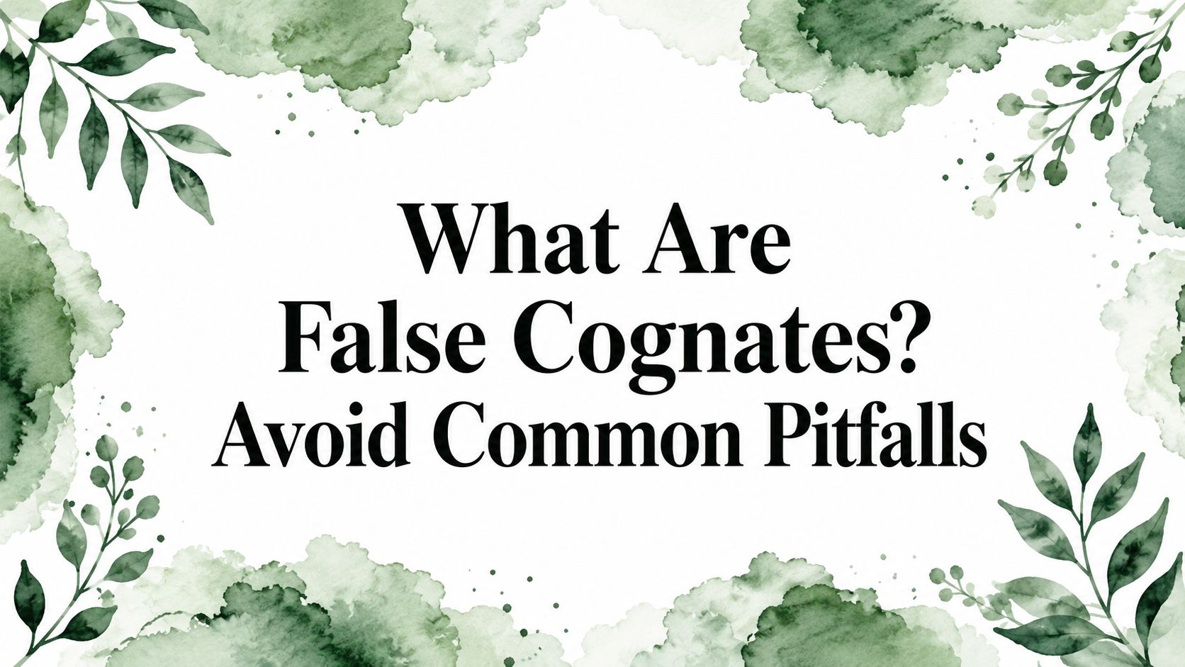 What Are False Cognates? Avoid Common Pitfalls